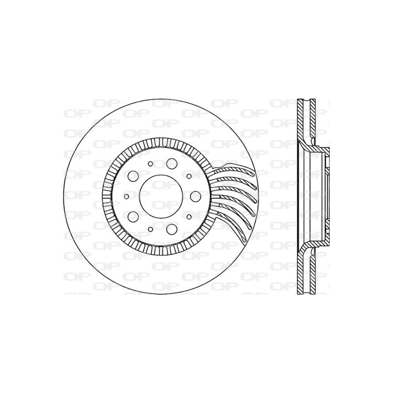 Jeu de 2 disques de frein OPEN PARTS
