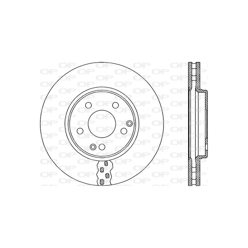 Jeu de 2 disques de frein OPEN PARTS