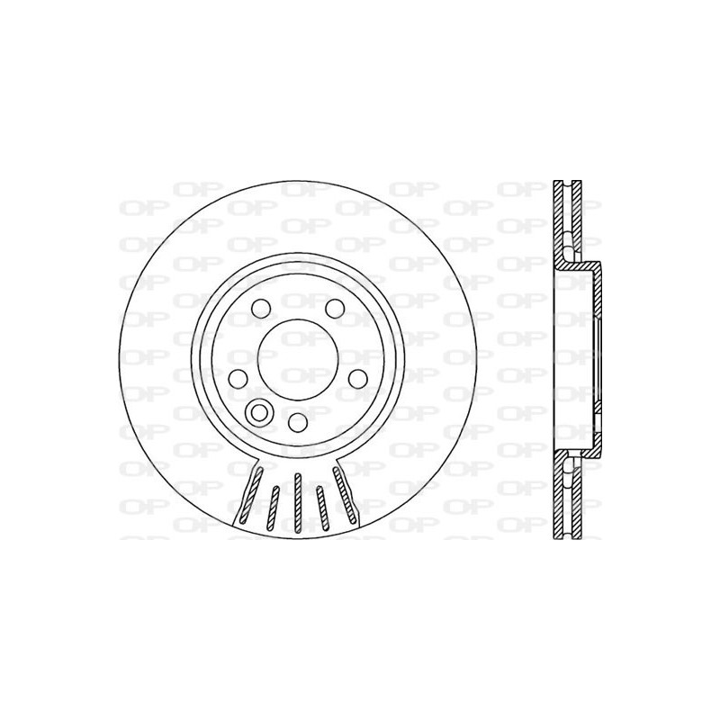 Jeu de 2 disques de frein OPEN PARTS