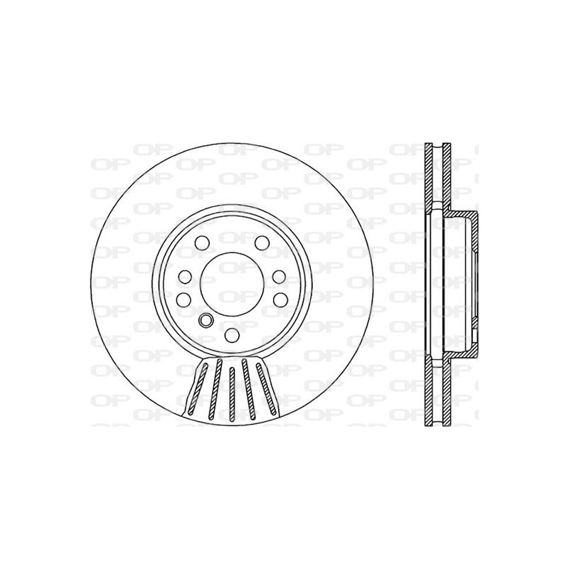 Jeu de 2 disques de frein OPEN PARTS