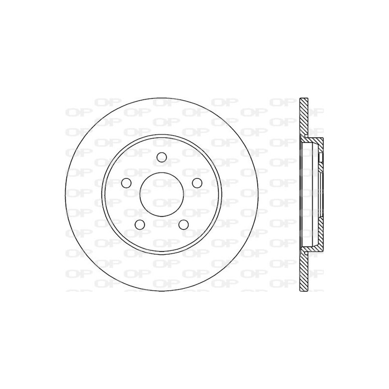 Jeu de 2 disques de frein OPEN PARTS