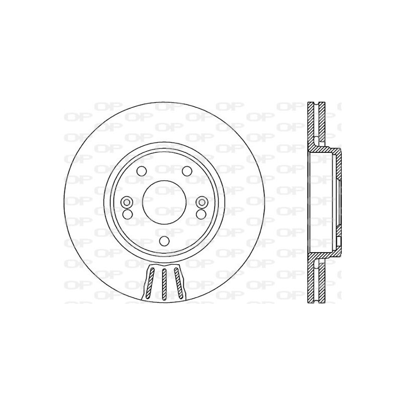Jeu de 2 disques de frein OPEN PARTS