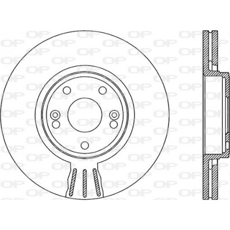 Jeu de 2 disques de frein OPEN PARTS