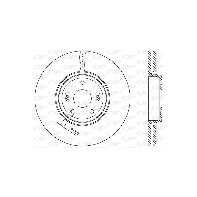 Jeu de 2 disques de frein OPEN PARTS
