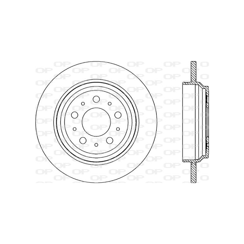 Jeu de 2 disques de frein OPEN PARTS