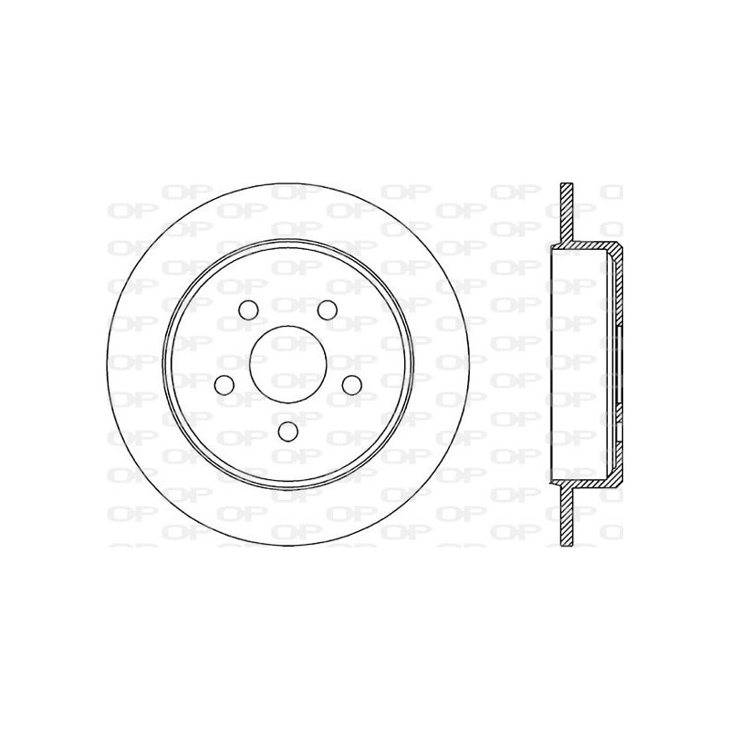 Jeu de 2 disques de frein OPEN PARTS
