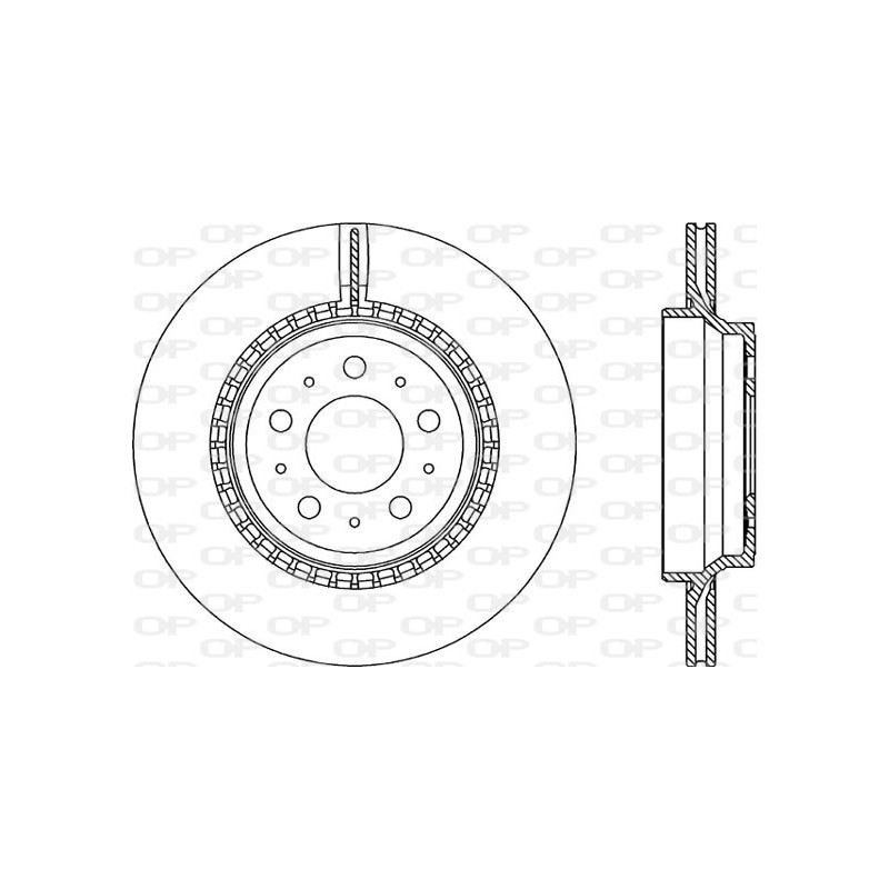Jeu de 2 disques de frein OPEN PARTS