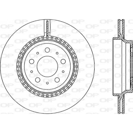 Jeu de 2 disques de frein OPEN PARTS