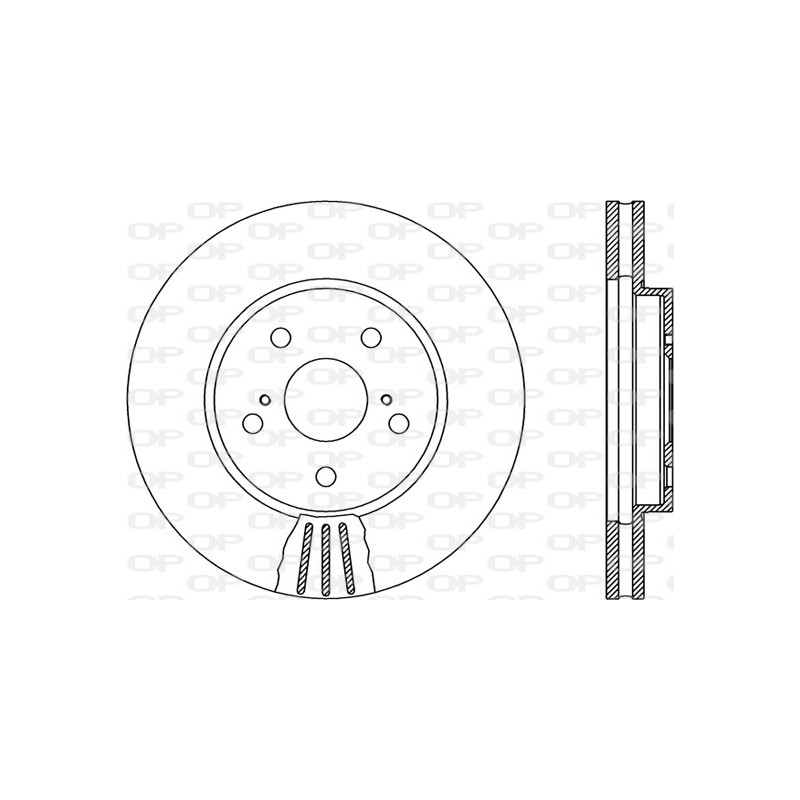 Jeu de 2 disques de frein OPEN PARTS