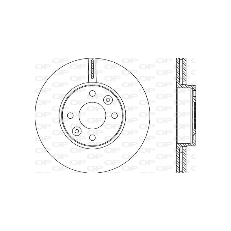 Jeu de 2 disques de frein OPEN PARTS