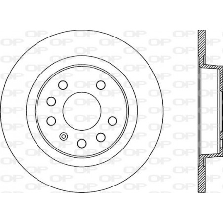 Jeu de 2 disques de frein OPEN PARTS