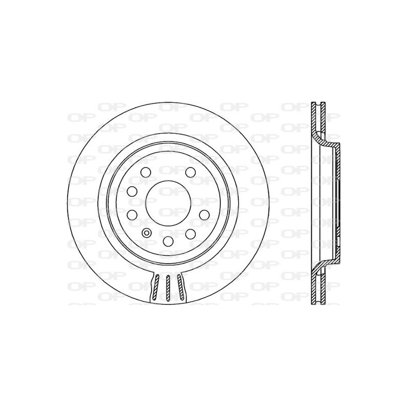 Jeu de 2 disques de frein OPEN PARTS