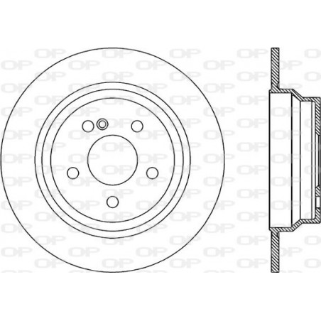 Jeu de 2 disques de frein OPEN PARTS