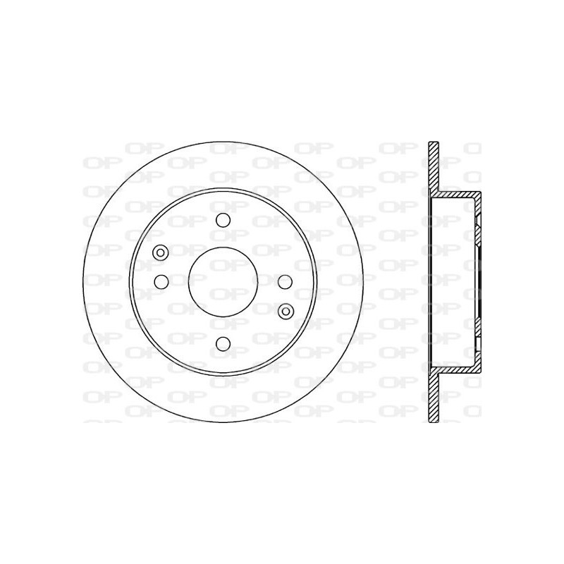 Jeu de 2 disques de frein OPEN PARTS