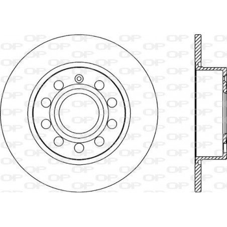 Jeu de 2 disques de frein OPEN PARTS