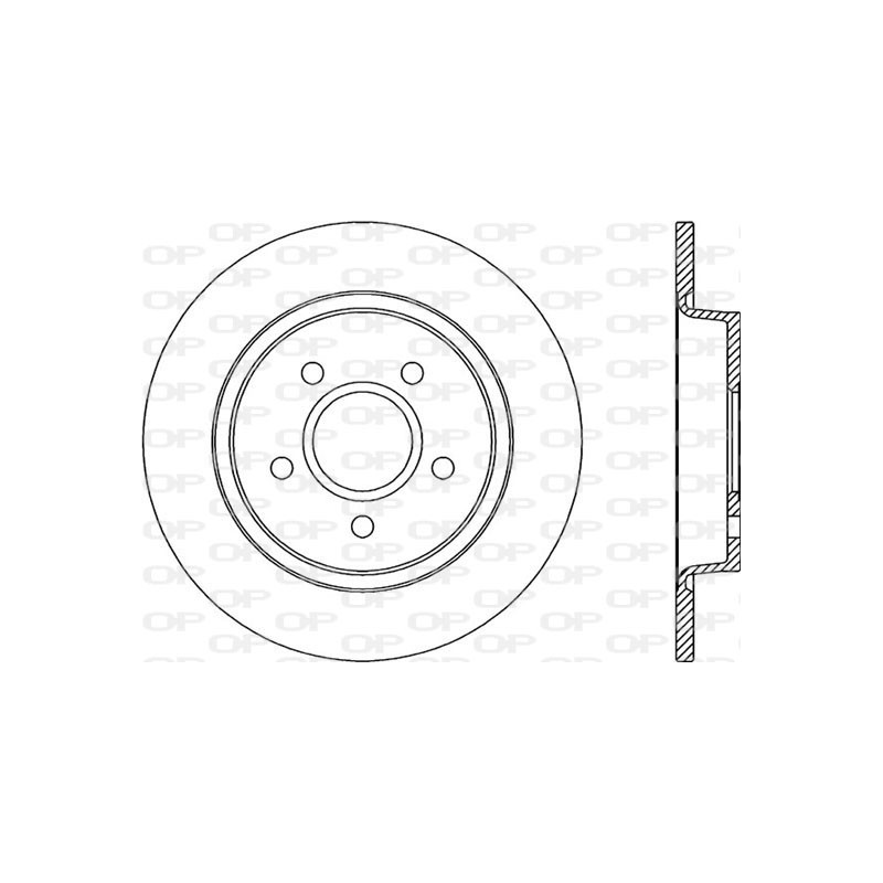 Jeu de 2 disques de frein OPEN PARTS