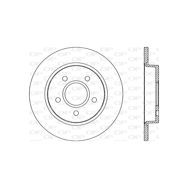 Jeu de 2 disques de frein OPEN PARTS