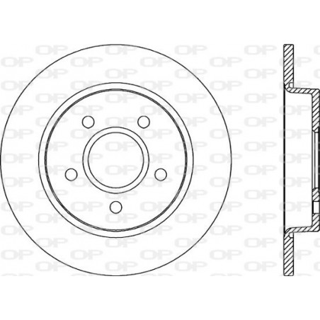 Jeu de 2 disques de frein OPEN PARTS