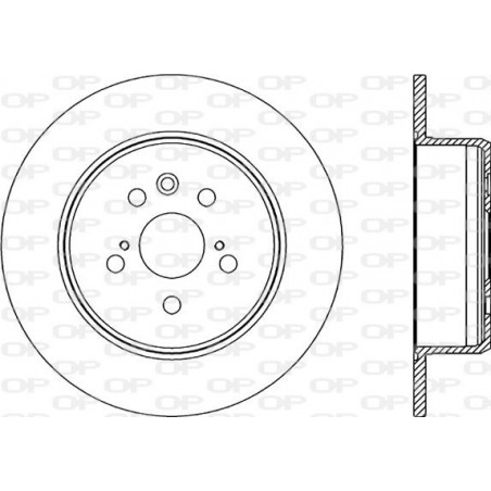 Jeu de 2 disques de frein OPEN PARTS
