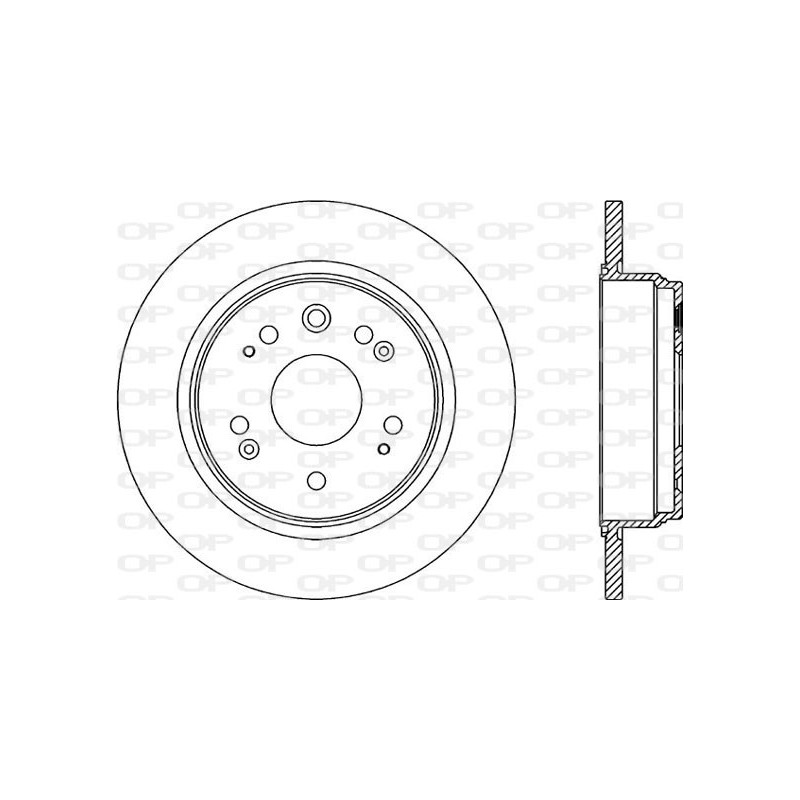 Jeu de 2 disques de frein OPEN PARTS