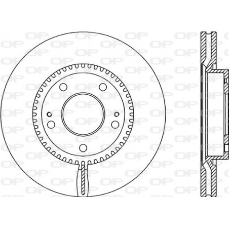 Jeu de 2 disques de frein OPEN PARTS