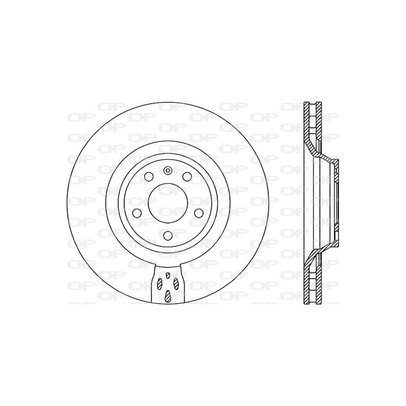 Jeu de 2 disques de frein OPEN PARTS