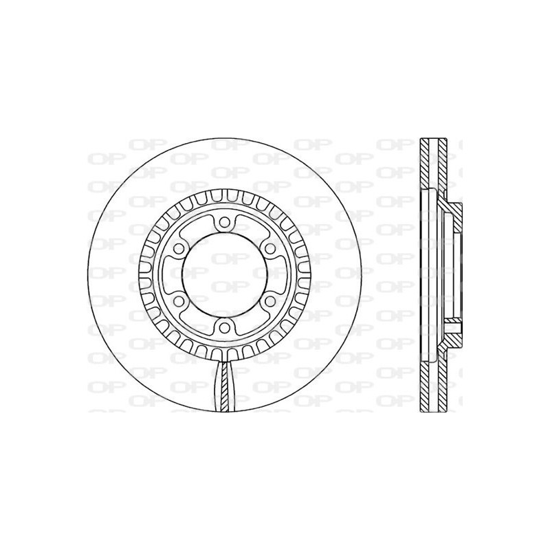 Jeu de 2 disques de frein OPEN PARTS