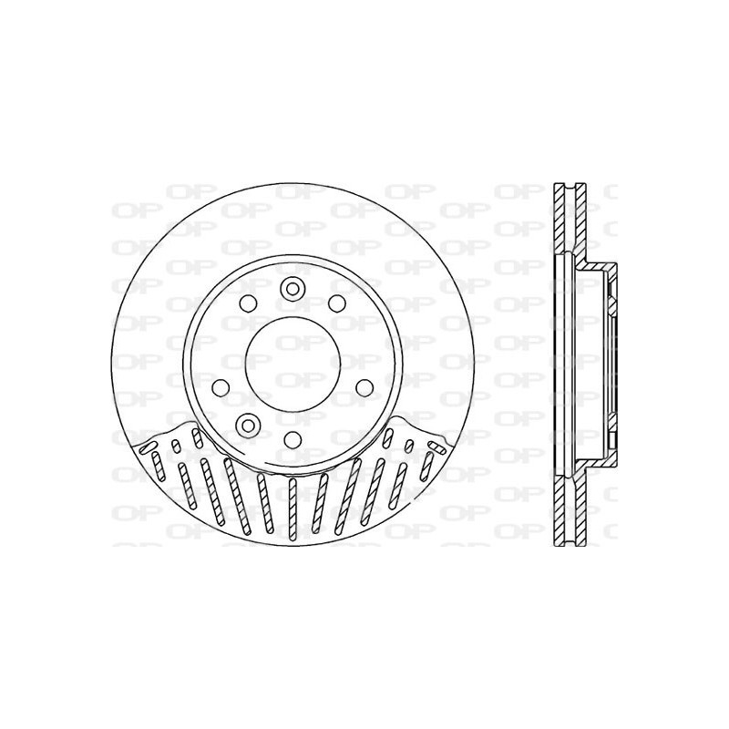 Jeu de 2 disques de frein OPEN PARTS