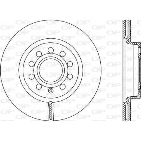 Jeu de 2 disques de frein OPEN PARTS