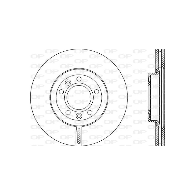 Jeu de 2 disques de frein OPEN PARTS
