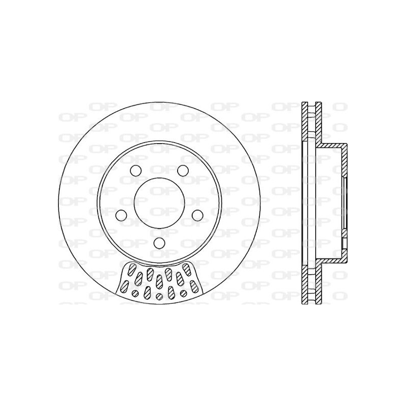 Jeu de 2 disques de frein OPEN PARTS