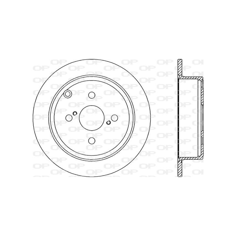 Jeu de 2 disques de frein OPEN PARTS