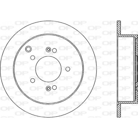 Jeu de 2 disques de frein OPEN PARTS