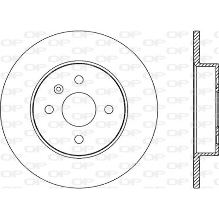 Jeu de 2 disques de frein OPEN PARTS