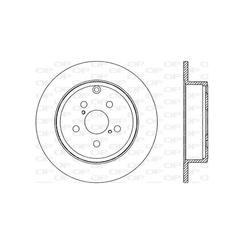 Jeu de 2 disques de frein OPEN PARTS