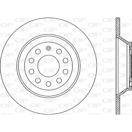 Jeu de 2 disques de frein OPEN PARTS