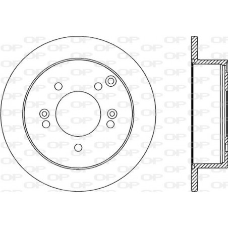 Jeu de 2 disques de frein OPEN PARTS