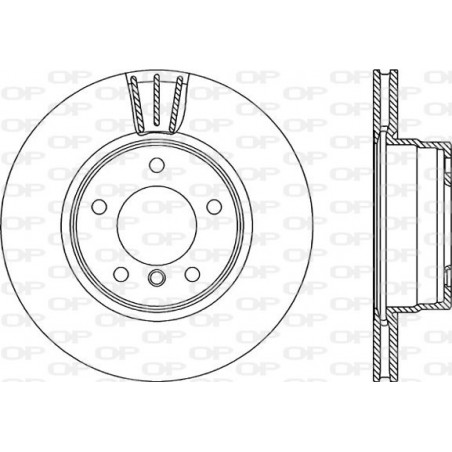 Jeu de 2 disques de frein OPEN PARTS