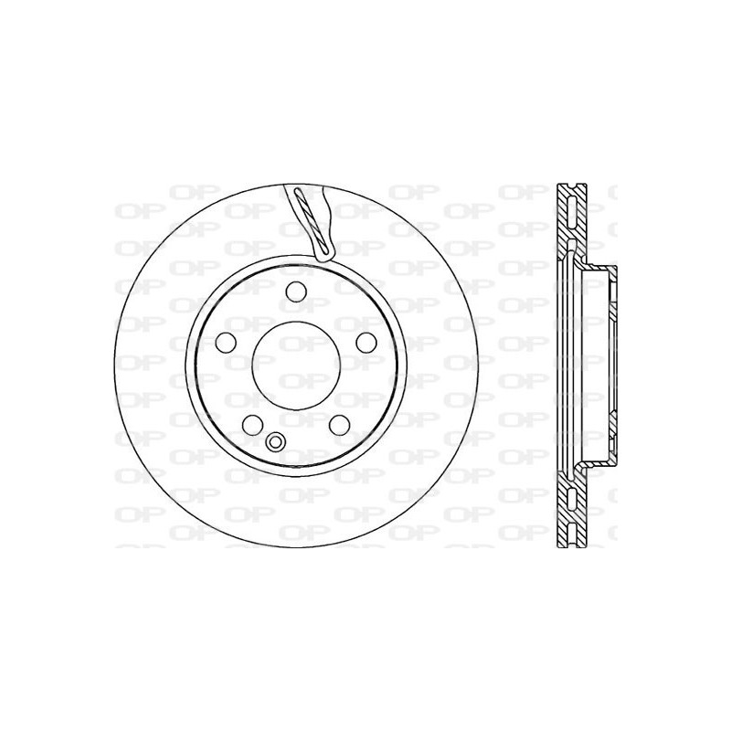 Jeu de 2 disques de frein OPEN PARTS