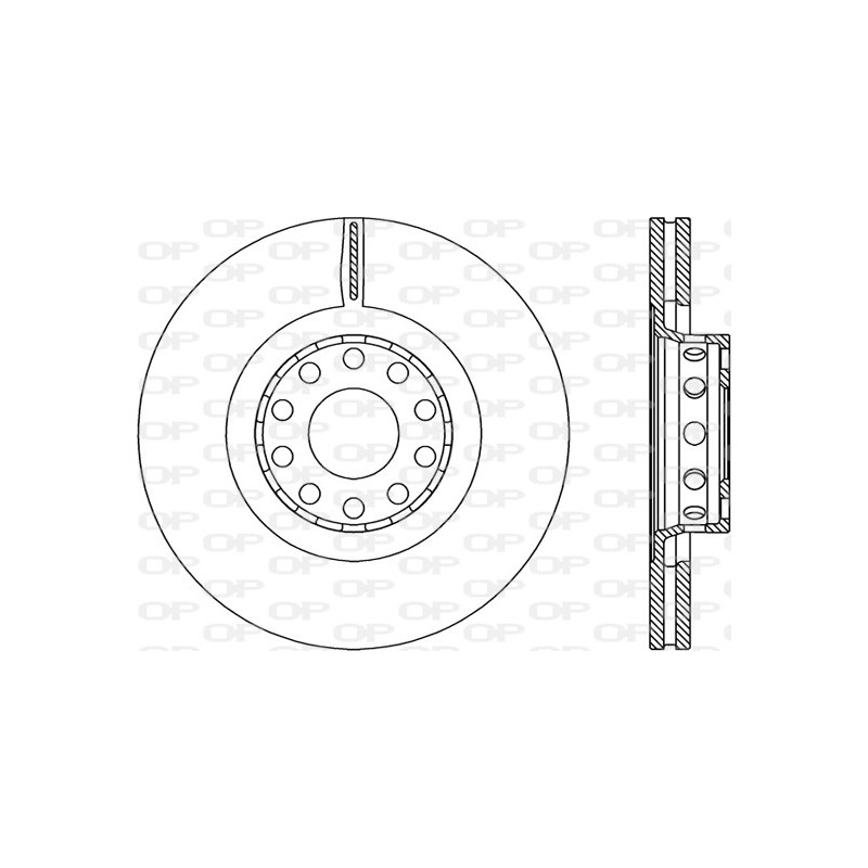 Jeu de 2 disques de frein OPEN PARTS