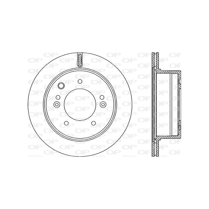 Jeu de 2 disques de frein OPEN PARTS