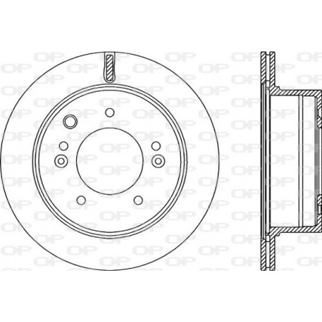Jeu de 2 disques de frein OPEN PARTS