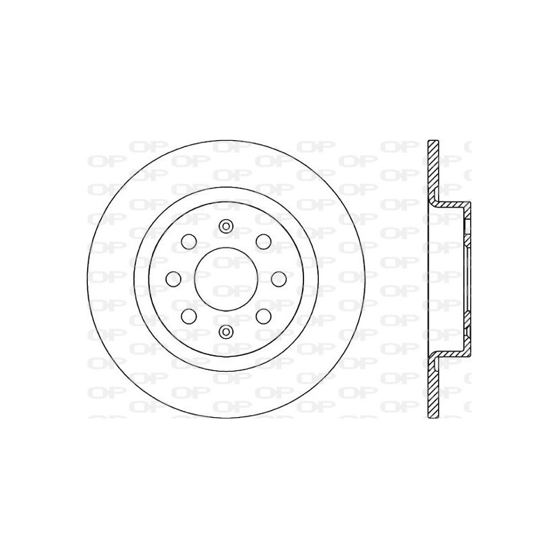 Jeu de 2 disques de frein OPEN PARTS