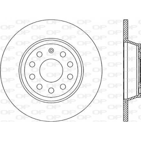 Jeu de 2 disques de frein OPEN PARTS