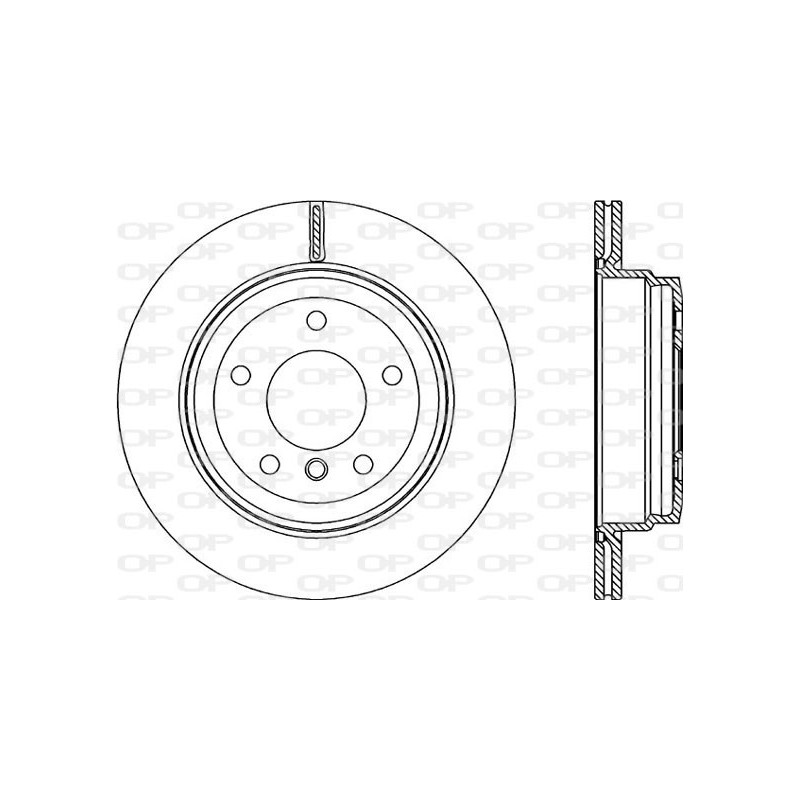 Jeu de 2 disques de frein OPEN PARTS