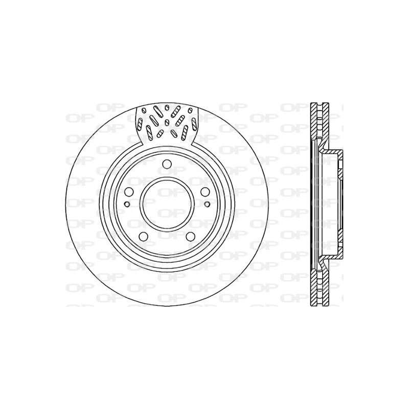 Jeu de 2 disques de frein OPEN PARTS