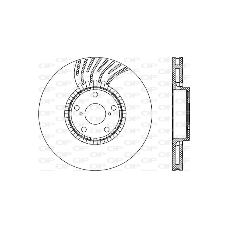 Jeu de 2 disques de frein OPEN PARTS