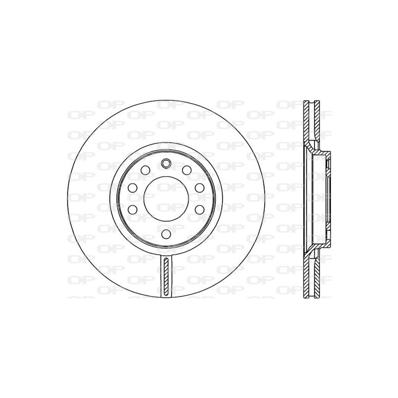 Jeu de 2 disques de frein OPEN PARTS