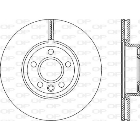Jeu de 2 disques de frein OPEN PARTS
