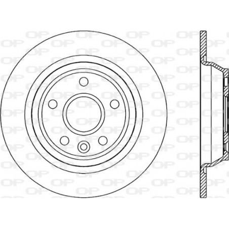 Jeu de 2 disques de frein OPEN PARTS